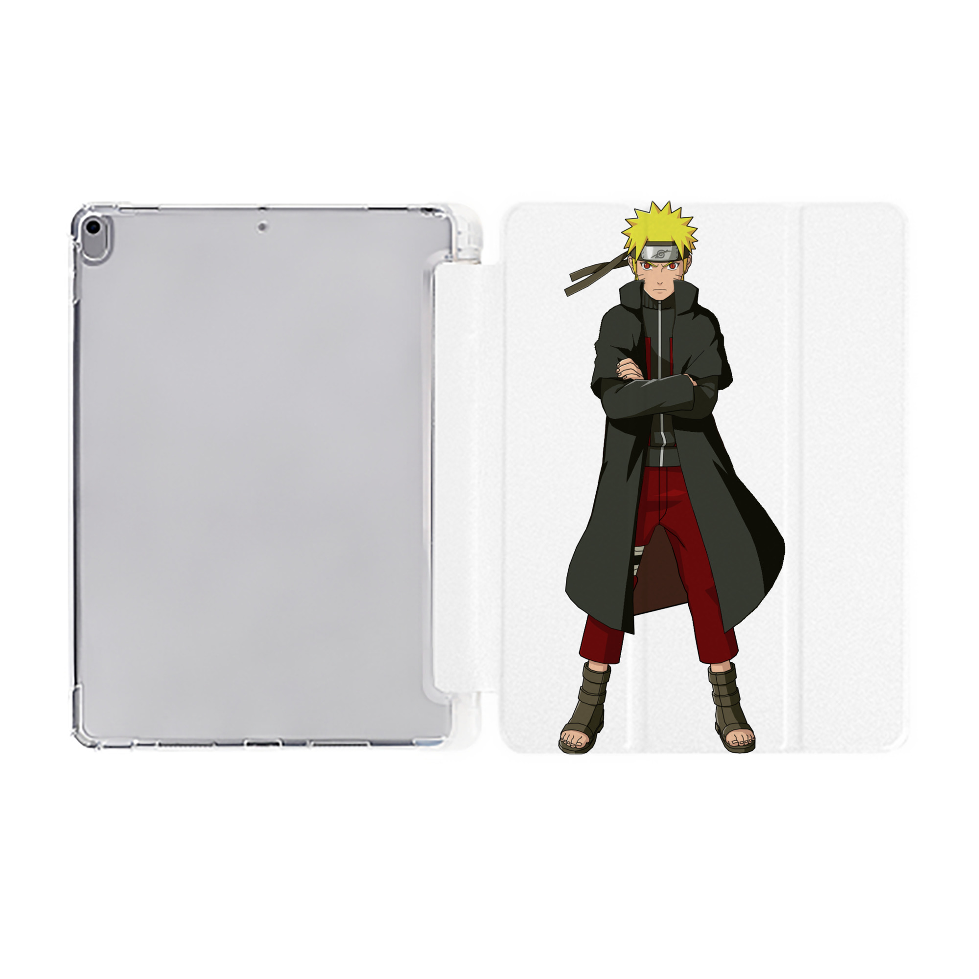（画像用） NARUTO -ナルト- うずまき ナルト Uzumaki Naruto IPad ケース ペン収納付き 三つ折りスタンド PUレザー×シリコン 対応機種9.5/10.5/10.9インチ